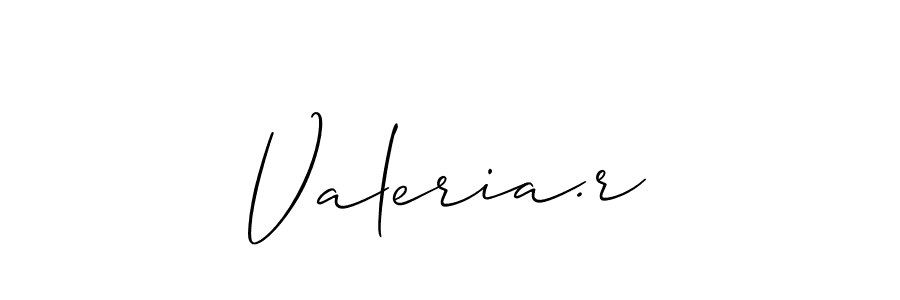 Valeria.r stylish signature style. Best Handwritten Sign (Allison_Script) for my name. Handwritten Signature Collection Ideas for my name Valeria.r. Valeria.r signature style 2 images and pictures png