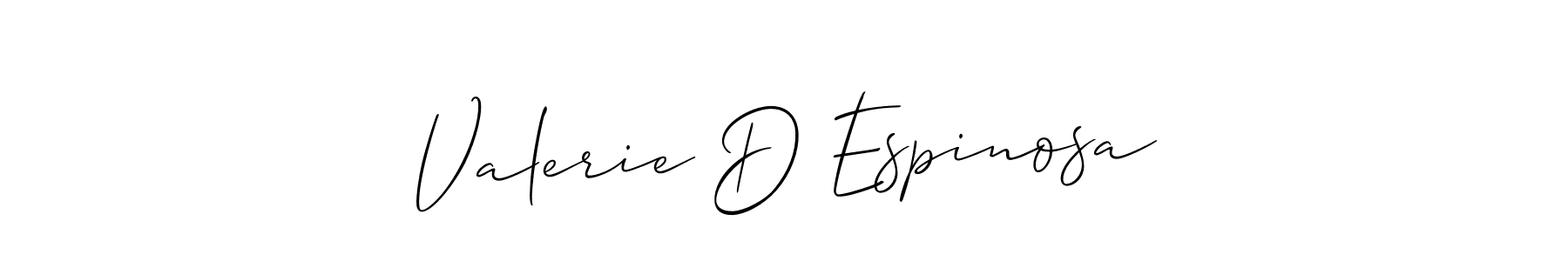 Once you've used our free online signature maker to create your best signature Allison_Script style, it's time to enjoy all of the benefits that Valerie D Espinosa name signing documents. Valerie D Espinosa signature style 2 images and pictures png