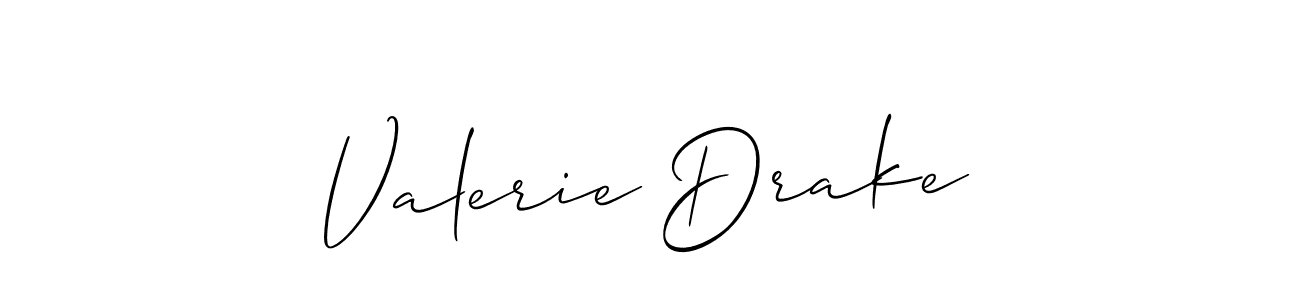 Best and Professional Signature Style for Valerie Drake. Allison_Script Best Signature Style Collection. Valerie Drake signature style 2 images and pictures png