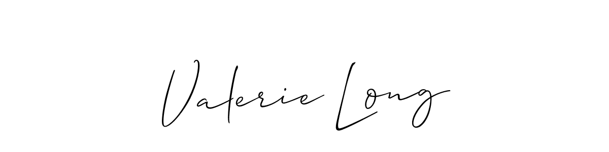 Make a short Valerie Long signature style. Manage your documents anywhere anytime using Allison_Script. Create and add eSignatures, submit forms, share and send files easily. Valerie Long signature style 2 images and pictures png