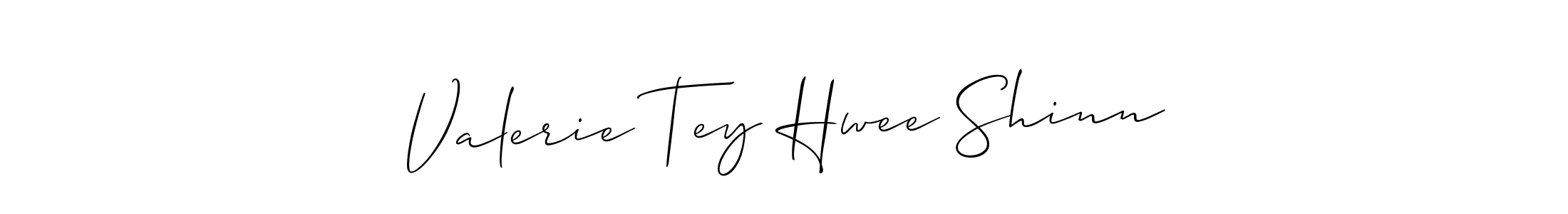 Make a beautiful signature design for name Valerie Tey Hwee Shinn. With this signature (Allison_Script) style, you can create a handwritten signature for free. Valerie Tey Hwee Shinn signature style 2 images and pictures png