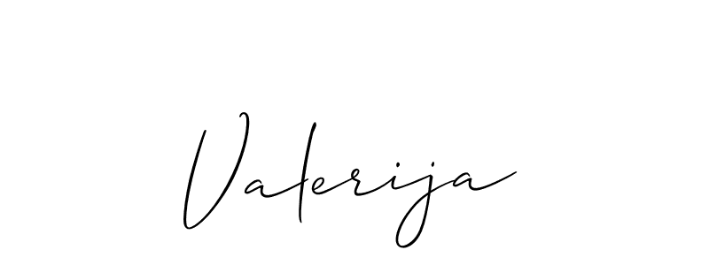 if you are searching for the best signature style for your name Valerija. so please give up your signature search. here we have designed multiple signature styles  using Allison_Script. Valerija signature style 2 images and pictures png