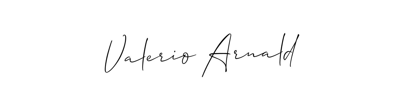 It looks lik you need a new signature style for name Valerio Arnald. Design unique handwritten (Allison_Script) signature with our free signature maker in just a few clicks. Valerio Arnald signature style 2 images and pictures png