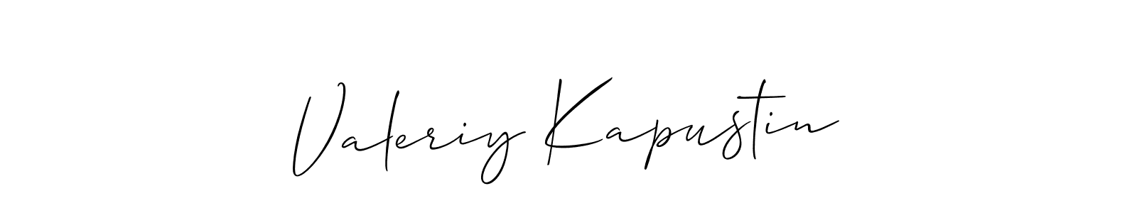 Similarly Allison_Script is the best handwritten signature design. Signature creator online .You can use it as an online autograph creator for name Valeriy Kapustin. Valeriy Kapustin signature style 2 images and pictures png