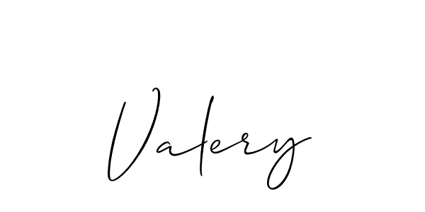 Best and Professional Signature Style for Valery. Allison_Script Best Signature Style Collection. Valery signature style 2 images and pictures png