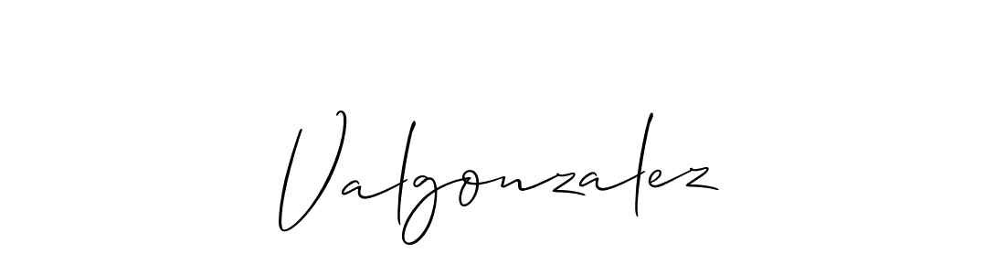 How to Draw Valgonzalez signature style? Allison_Script is a latest design signature styles for name Valgonzalez. Valgonzalez signature style 2 images and pictures png