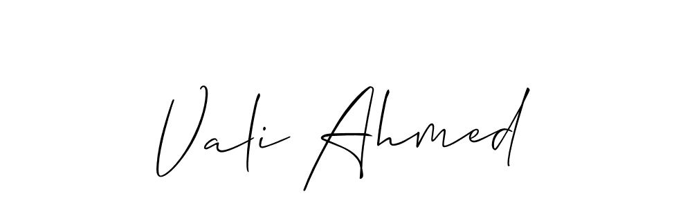 How to Draw Vali Ahmed signature style? Allison_Script is a latest design signature styles for name Vali Ahmed. Vali Ahmed signature style 2 images and pictures png