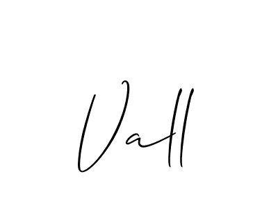 Best and Professional Signature Style for Vall. Allison_Script Best Signature Style Collection. Vall signature style 2 images and pictures png