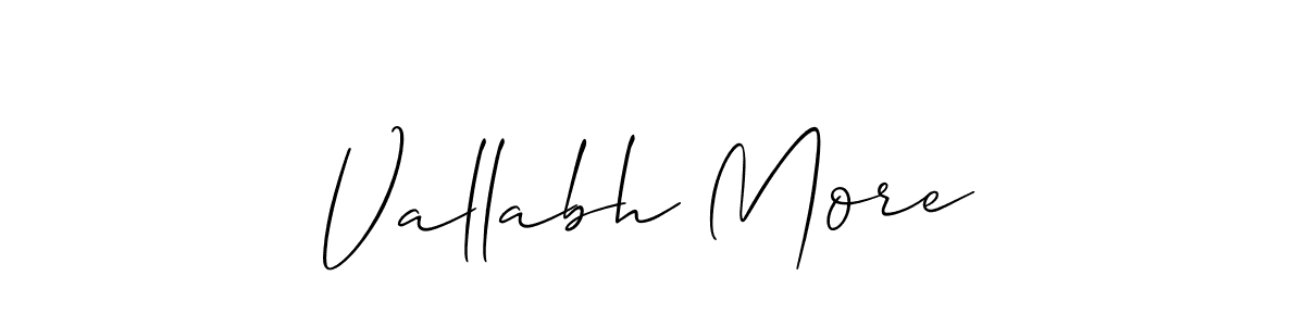 Also You can easily find your signature by using the search form. We will create Vallabh More name handwritten signature images for you free of cost using Allison_Script sign style. Vallabh More signature style 2 images and pictures png