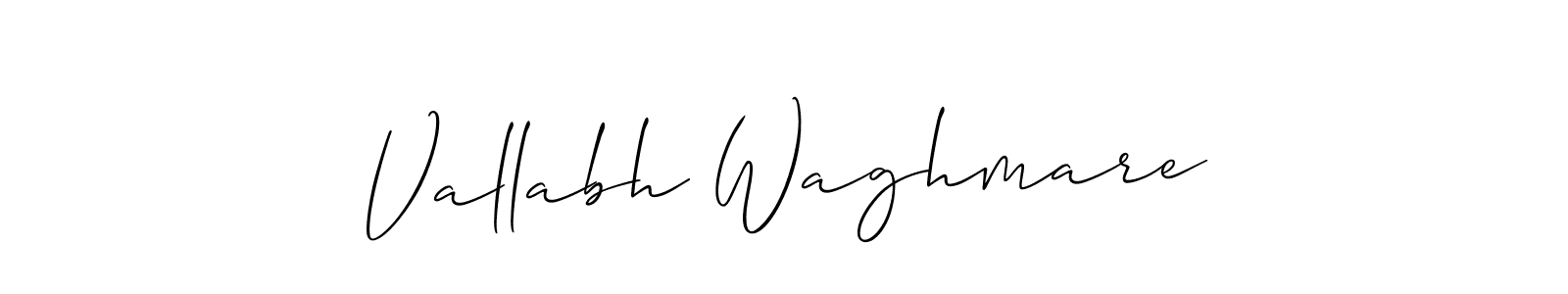 Also we have Vallabh Waghmare name is the best signature style. Create professional handwritten signature collection using Allison_Script autograph style. Vallabh Waghmare signature style 2 images and pictures png