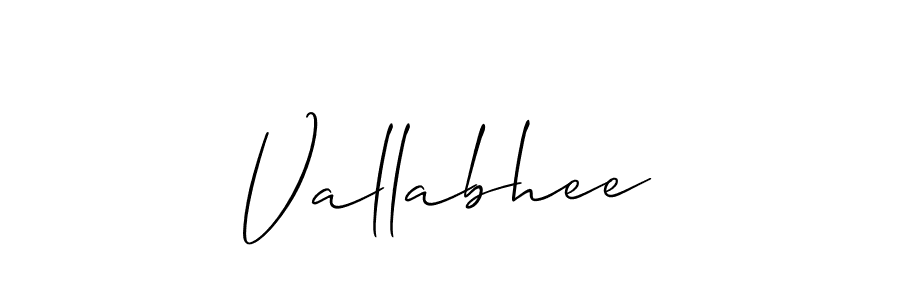 Best and Professional Signature Style for Vallabhee. Allison_Script Best Signature Style Collection. Vallabhee signature style 2 images and pictures png