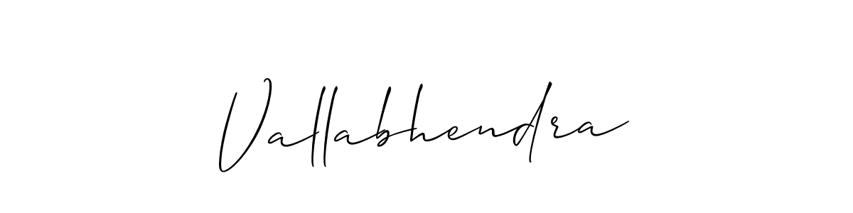 Design your own signature with our free online signature maker. With this signature software, you can create a handwritten (Allison_Script) signature for name Vallabhendra. Vallabhendra signature style 2 images and pictures png