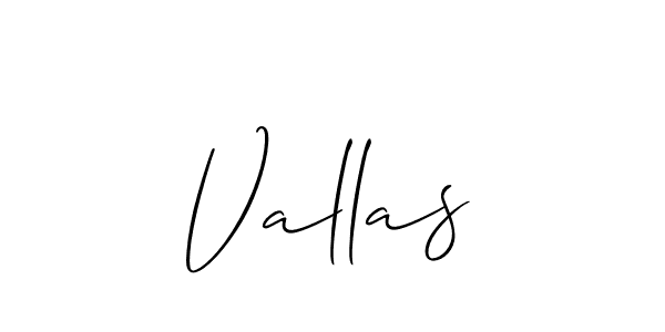 Vallas stylish signature style. Best Handwritten Sign (Allison_Script) for my name. Handwritten Signature Collection Ideas for my name Vallas. Vallas signature style 2 images and pictures png