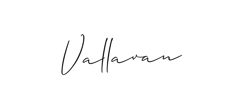 Create a beautiful signature design for name Vallavan. With this signature (Allison_Script) fonts, you can make a handwritten signature for free. Vallavan signature style 2 images and pictures png
