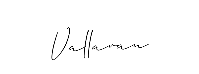 Create a beautiful signature design for name Vallavan. With this signature (Allison_Script) fonts, you can make a handwritten signature for free. Vallavan signature style 2 images and pictures png