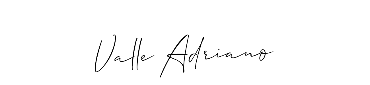 if you are searching for the best signature style for your name Valle Adriano. so please give up your signature search. here we have designed multiple signature styles  using Allison_Script. Valle Adriano signature style 2 images and pictures png