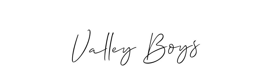 if you are searching for the best signature style for your name Valley Boys. so please give up your signature search. here we have designed multiple signature styles  using Allison_Script. Valley Boys signature style 2 images and pictures png