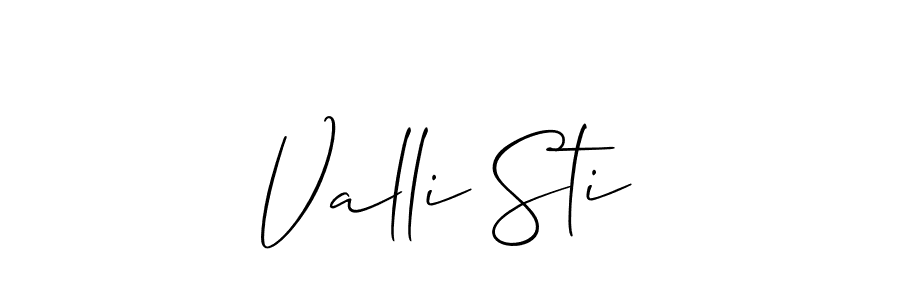 This is the best signature style for the Valli Sti name. Also you like these signature font (Allison_Script). Mix name signature. Valli Sti signature style 2 images and pictures png