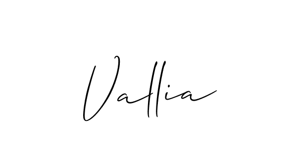 It looks lik you need a new signature style for name Vallia. Design unique handwritten (Allison_Script) signature with our free signature maker in just a few clicks. Vallia signature style 2 images and pictures png