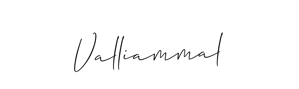 Also You can easily find your signature by using the search form. We will create Valliammal name handwritten signature images for you free of cost using Allison_Script sign style. Valliammal signature style 2 images and pictures png