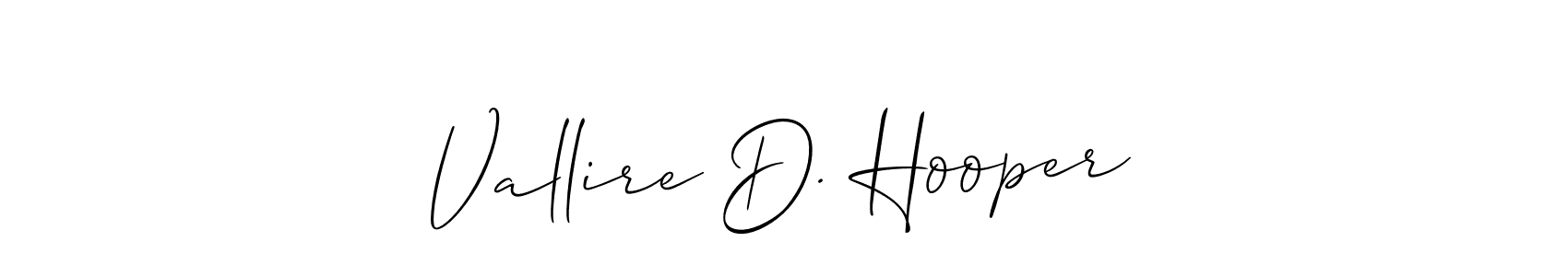 Best and Professional Signature Style for Vallire D. Hooper. Allison_Script Best Signature Style Collection. Vallire D. Hooper signature style 2 images and pictures png