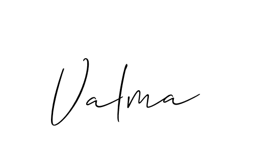 Best and Professional Signature Style for Valma. Allison_Script Best Signature Style Collection. Valma signature style 2 images and pictures png