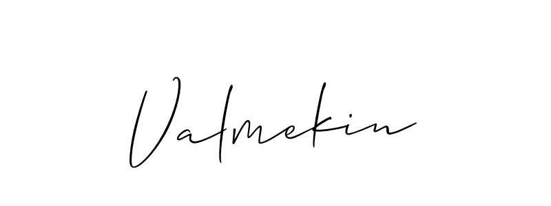 if you are searching for the best signature style for your name Valmekin. so please give up your signature search. here we have designed multiple signature styles  using Allison_Script. Valmekin signature style 2 images and pictures png