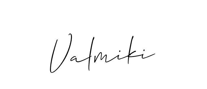 How to make Valmiki name signature. Use Allison_Script style for creating short signs online. This is the latest handwritten sign. Valmiki signature style 2 images and pictures png