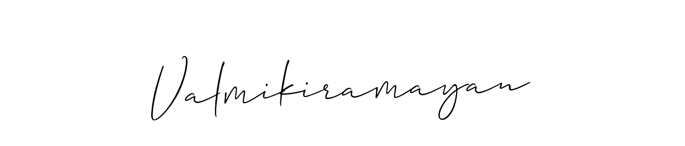 You should practise on your own different ways (Allison_Script) to write your name (Valmikiramayan) in signature. don't let someone else do it for you. Valmikiramayan signature style 2 images and pictures png
