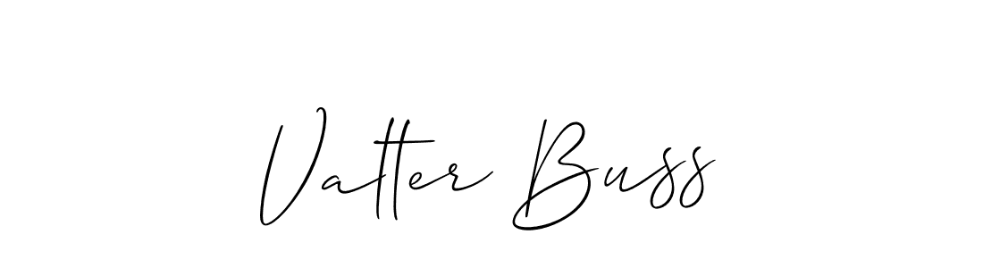 Also we have Valter Buss name is the best signature style. Create professional handwritten signature collection using Allison_Script autograph style. Valter Buss signature style 2 images and pictures png