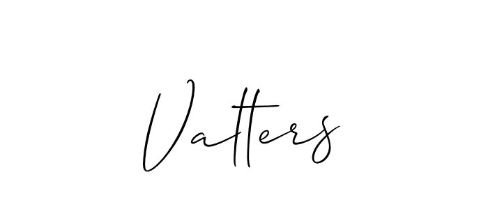 The best way (Allison_Script) to make a short signature is to pick only two or three words in your name. The name Valters include a total of six letters. For converting this name. Valters signature style 2 images and pictures png