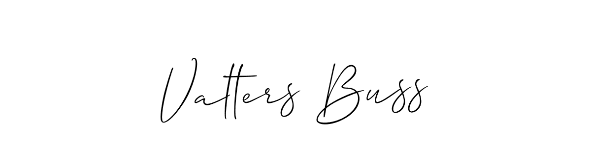 Valters Buss stylish signature style. Best Handwritten Sign (Allison_Script) for my name. Handwritten Signature Collection Ideas for my name Valters Buss. Valters Buss signature style 2 images and pictures png