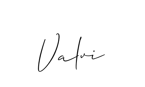 Also we have Valvi name is the best signature style. Create professional handwritten signature collection using Allison_Script autograph style. Valvi signature style 2 images and pictures png