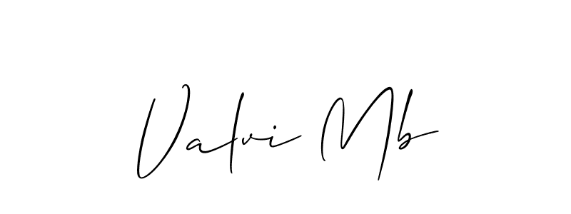 Allison_Script is a professional signature style that is perfect for those who want to add a touch of class to their signature. It is also a great choice for those who want to make their signature more unique. Get Valvi Mb name to fancy signature for free. Valvi Mb signature style 2 images and pictures png