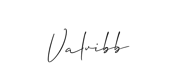 Also we have Valvibb name is the best signature style. Create professional handwritten signature collection using Allison_Script autograph style. Valvibb signature style 2 images and pictures png