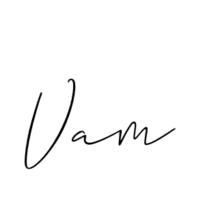 Similarly Allison_Script is the best handwritten signature design. Signature creator online .You can use it as an online autograph creator for name Vam. Vam signature style 2 images and pictures png