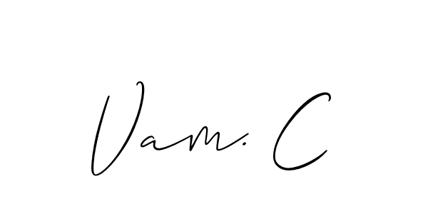 Here are the top 10 professional signature styles for the name Vam. C. These are the best autograph styles you can use for your name. Vam. C signature style 2 images and pictures png