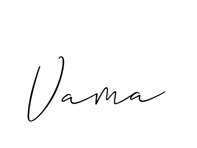 How to Draw Vama signature style? Allison_Script is a latest design signature styles for name Vama. Vama signature style 2 images and pictures png