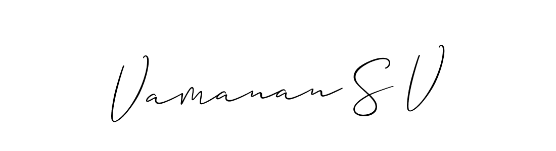 You can use this online signature creator to create a handwritten signature for the name Vamanan S V. This is the best online autograph maker. Vamanan S V signature style 2 images and pictures png