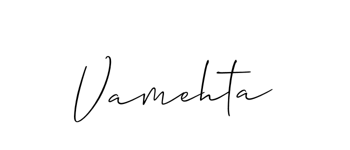 Make a beautiful signature design for name Vamehta. Use this online signature maker to create a handwritten signature for free. Vamehta signature style 2 images and pictures png