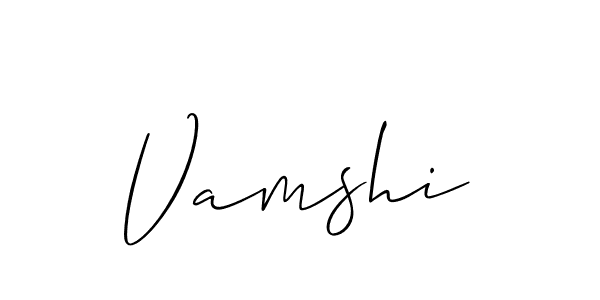 Best and Professional Signature Style for Vamshi. Allison_Script Best Signature Style Collection. Vamshi signature style 2 images and pictures png