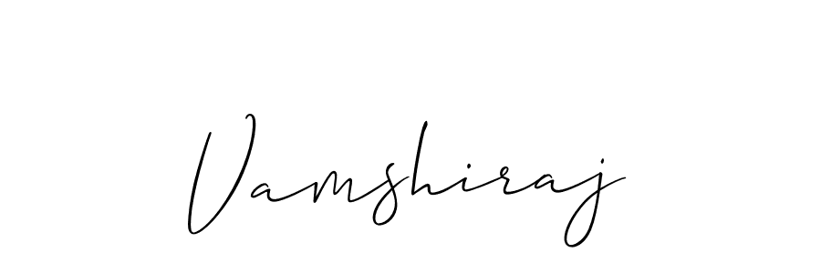 It looks lik you need a new signature style for name Vamshiraj. Design unique handwritten (Allison_Script) signature with our free signature maker in just a few clicks. Vamshiraj signature style 2 images and pictures png