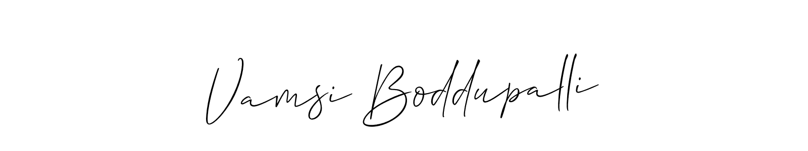 Also You can easily find your signature by using the search form. We will create Vamsi Boddupalli name handwritten signature images for you free of cost using Allison_Script sign style. Vamsi Boddupalli signature style 2 images and pictures png