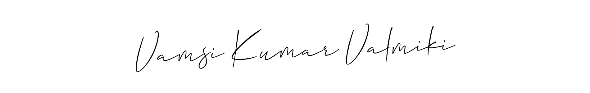 Vamsi Kumar Valmiki stylish signature style. Best Handwritten Sign (Allison_Script) for my name. Handwritten Signature Collection Ideas for my name Vamsi Kumar Valmiki. Vamsi Kumar Valmiki signature style 2 images and pictures png