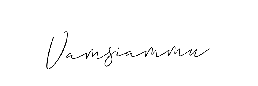 Allison_Script is a professional signature style that is perfect for those who want to add a touch of class to their signature. It is also a great choice for those who want to make their signature more unique. Get Vamsiammu name to fancy signature for free. Vamsiammu signature style 2 images and pictures png