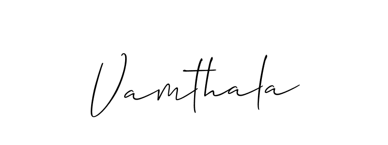 You can use this online signature creator to create a handwritten signature for the name Vamthala. This is the best online autograph maker. Vamthala signature style 2 images and pictures png