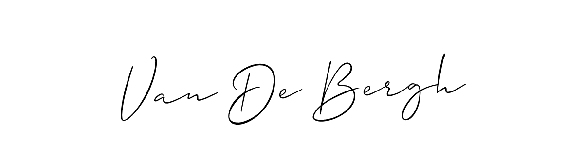 This is the best signature style for the Van De Bergh name. Also you like these signature font (Allison_Script). Mix name signature. Van De Bergh signature style 2 images and pictures png