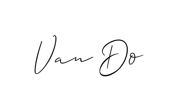 Make a short Van Do signature style. Manage your documents anywhere anytime using Allison_Script. Create and add eSignatures, submit forms, share and send files easily. Van Do signature style 2 images and pictures png