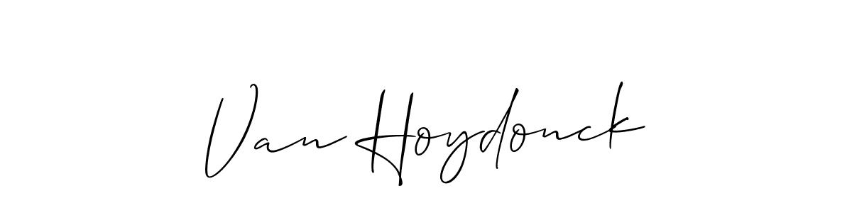 Also we have Van Hoydonck name is the best signature style. Create professional handwritten signature collection using Allison_Script autograph style. Van Hoydonck signature style 2 images and pictures png