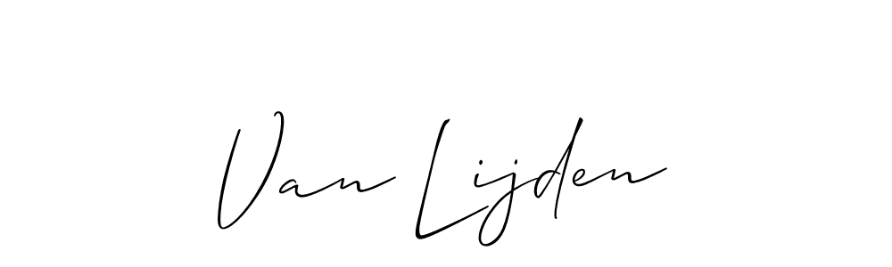 Create a beautiful signature design for name Van Lijden. With this signature (Allison_Script) fonts, you can make a handwritten signature for free. Van Lijden signature style 2 images and pictures png